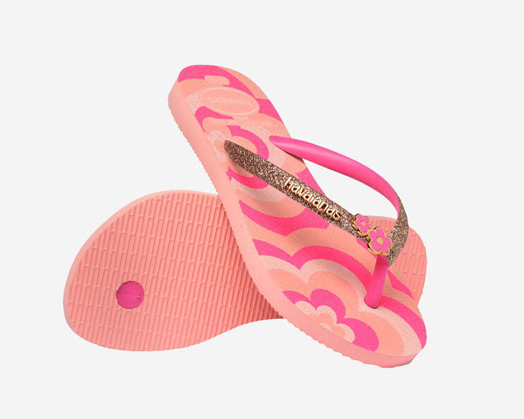 Sandalo Mare Havaianas Kids Slim Glitter Trendy 4146976 Blossom/Pink Flux (03128)