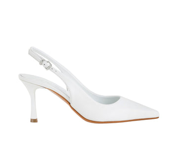 Decolletè Albano 4344 Nappa Bianco Donna Tacco 80mm