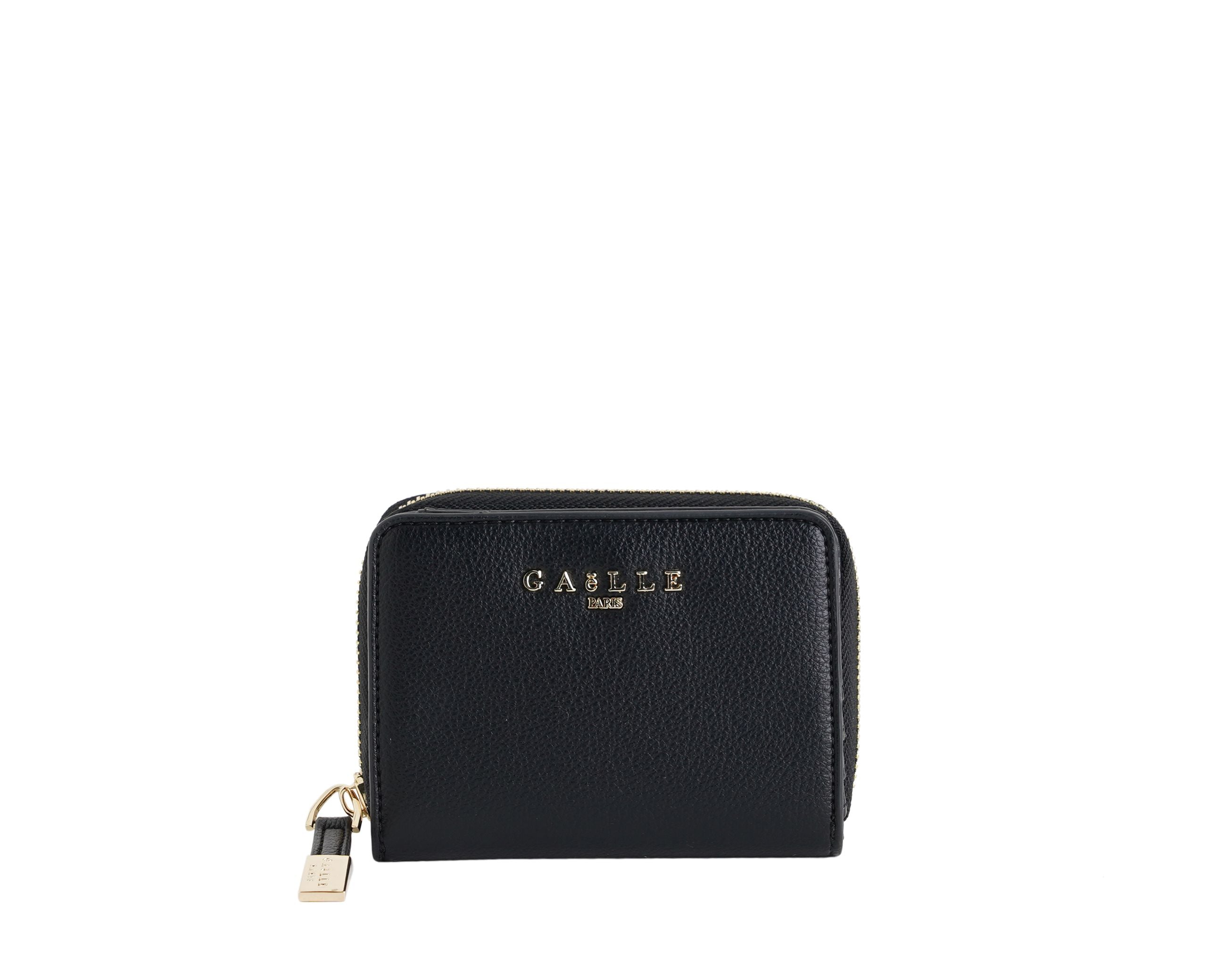 Portafoglio GAELLE Mini Zip Around GAACW02318 Nero Donna