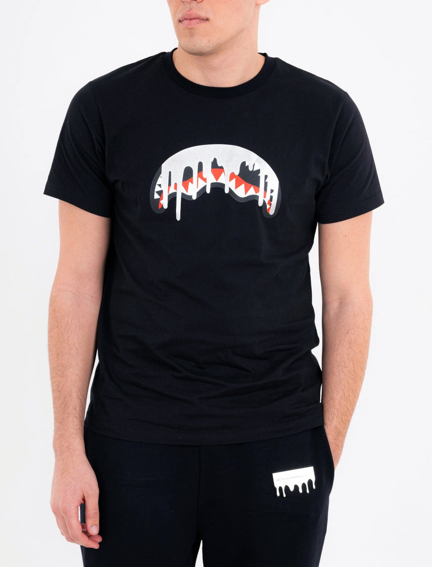 T-Shirt Sprayground Silver Drip ⁠SP996BLK Nero Uomo