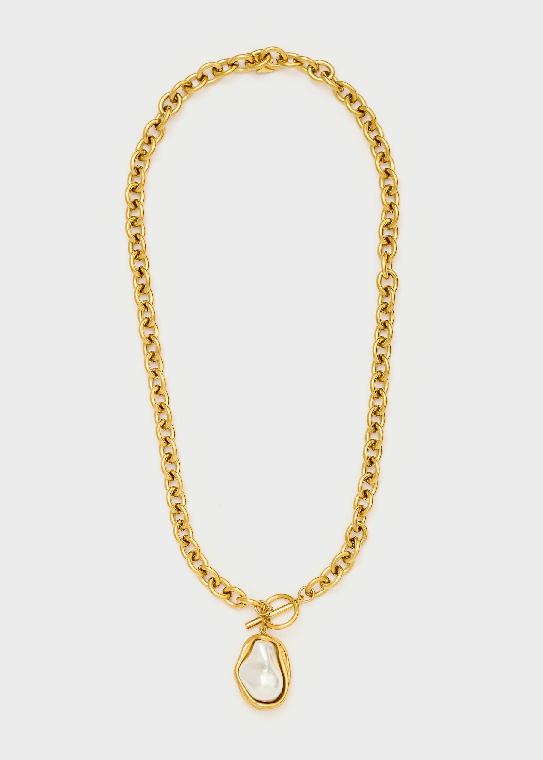 Collana Chiusura Toggle Con Perla Nali' PWCL0011 Oro Donna