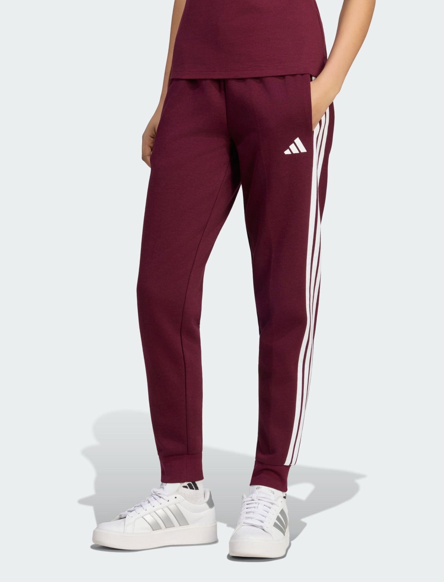Pantaloni Adidas Essentials 3-Stripes KF8321 donna slim