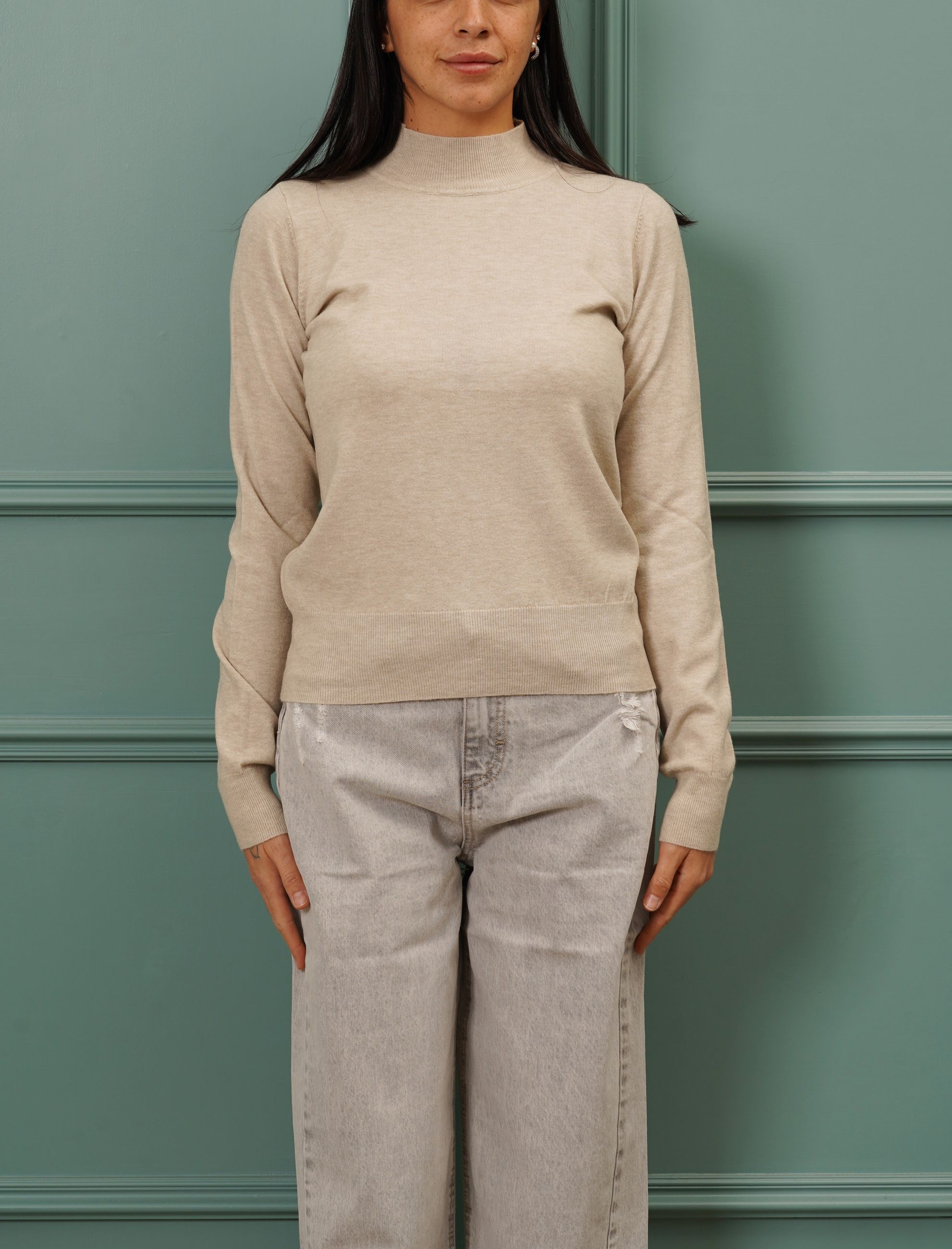 Maglia accollata BB GLAMOUR JN1009 Donna