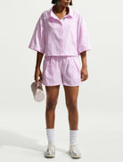 Nike Camicia Oversize Sportswear Chill Poplin II4228-503 Lt Magenta donna