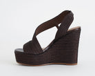 EXÈ Sandalo alto zeppa Naomi-927 dark brown donna - art. NAOMI-927