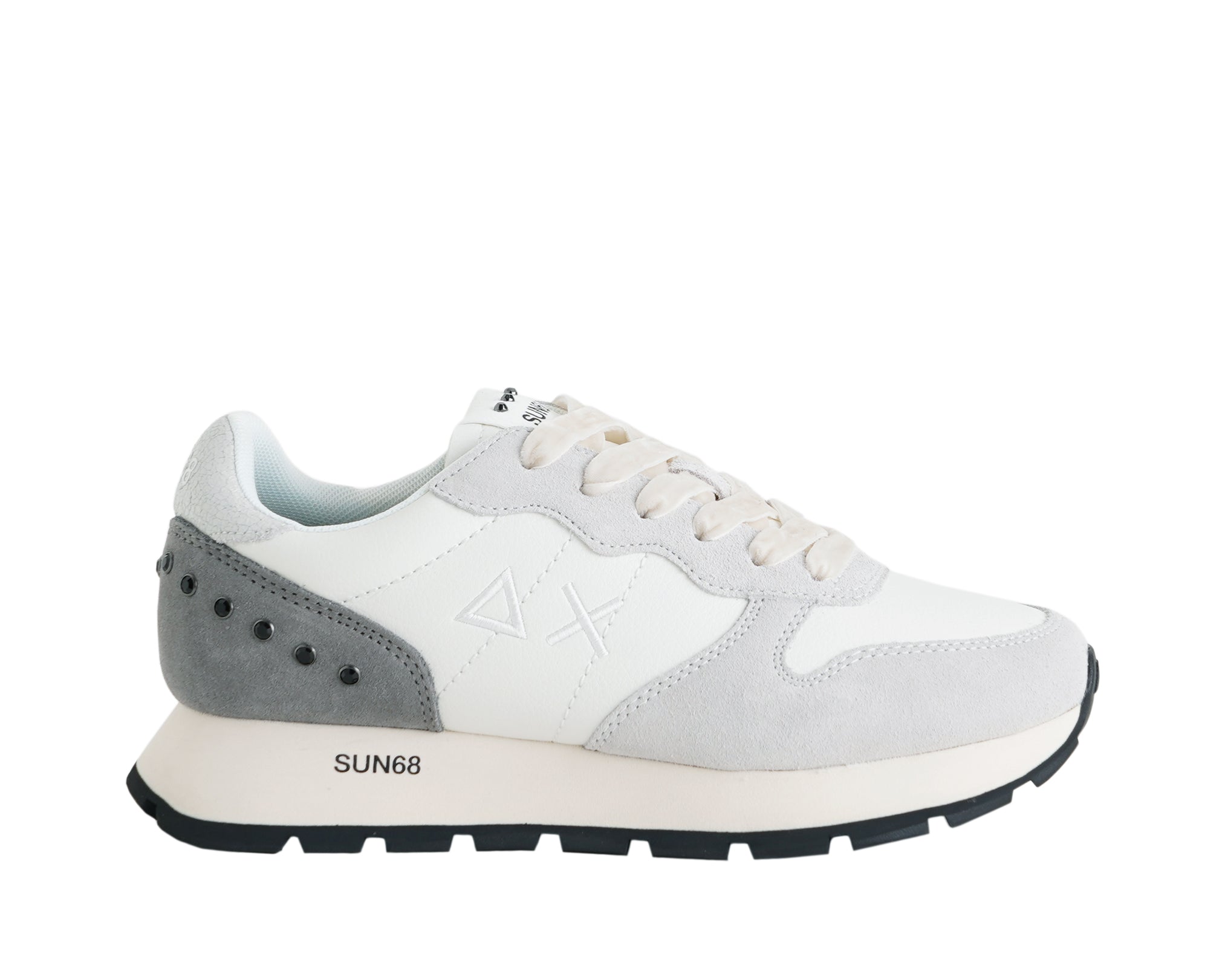 Sneakers SUN68 Ally Studs Bianco/Panna Donna