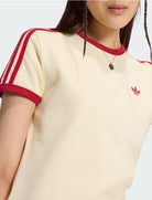 T-Shirt Adidas 3 Strisce Slim KS4780 Warm Vanilla / Team Victory Red