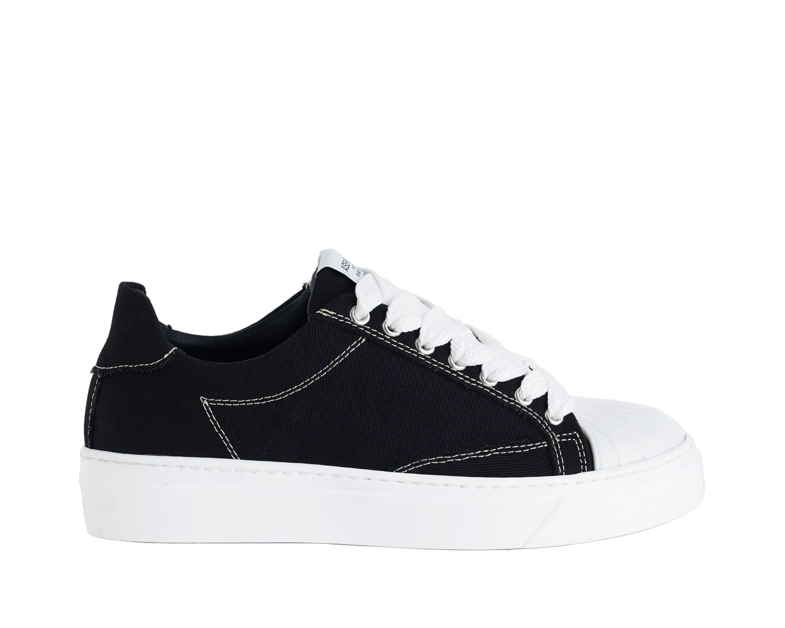 Asensyo A100 V1 Sneakers Canvas Interno Pelle Uomo ASENSYO NERO/BIANCO
