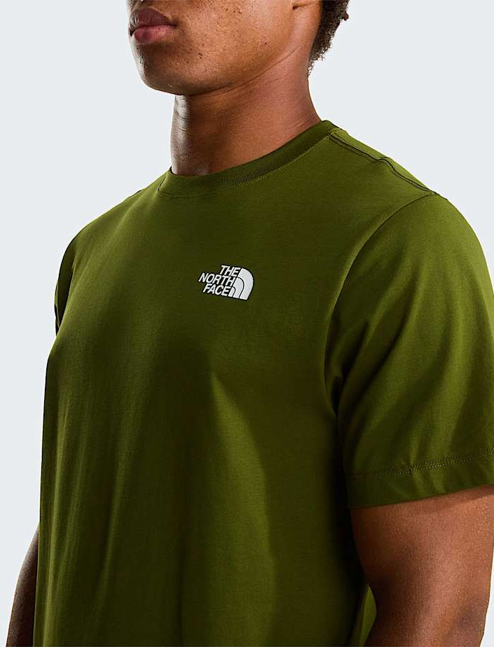 THE NORTH FACE NF0A8GV2BRI1 T-Shirt NSE Box Regular colore Verde (Woodland Green)
