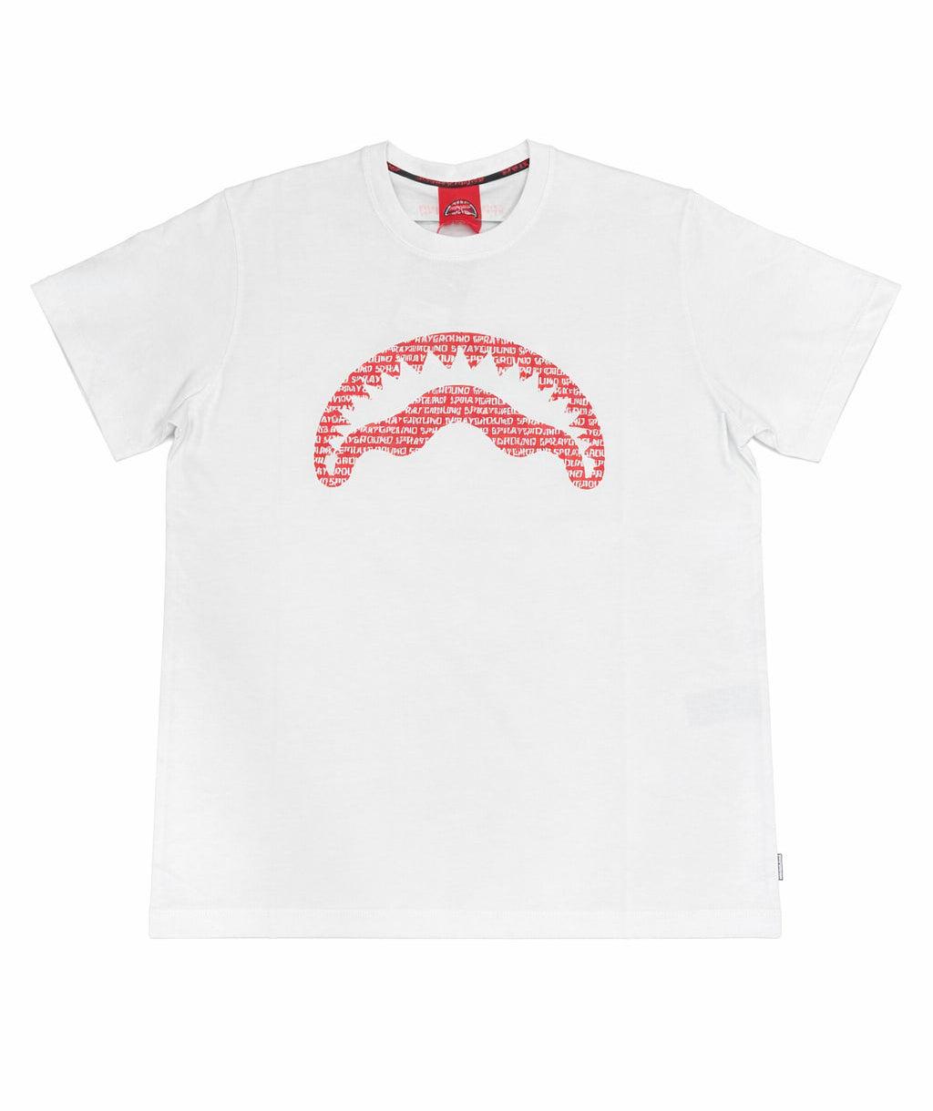 T-shirt Sprayground Logo Mouth Core SP848WHT Unisex Uomo Donna