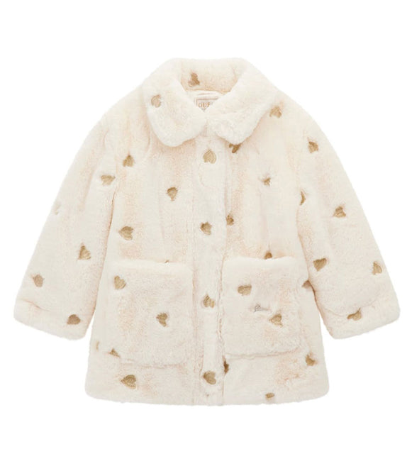 Cappotto in pelliccia GUESS K5BL01 Allover Hearts Bambina