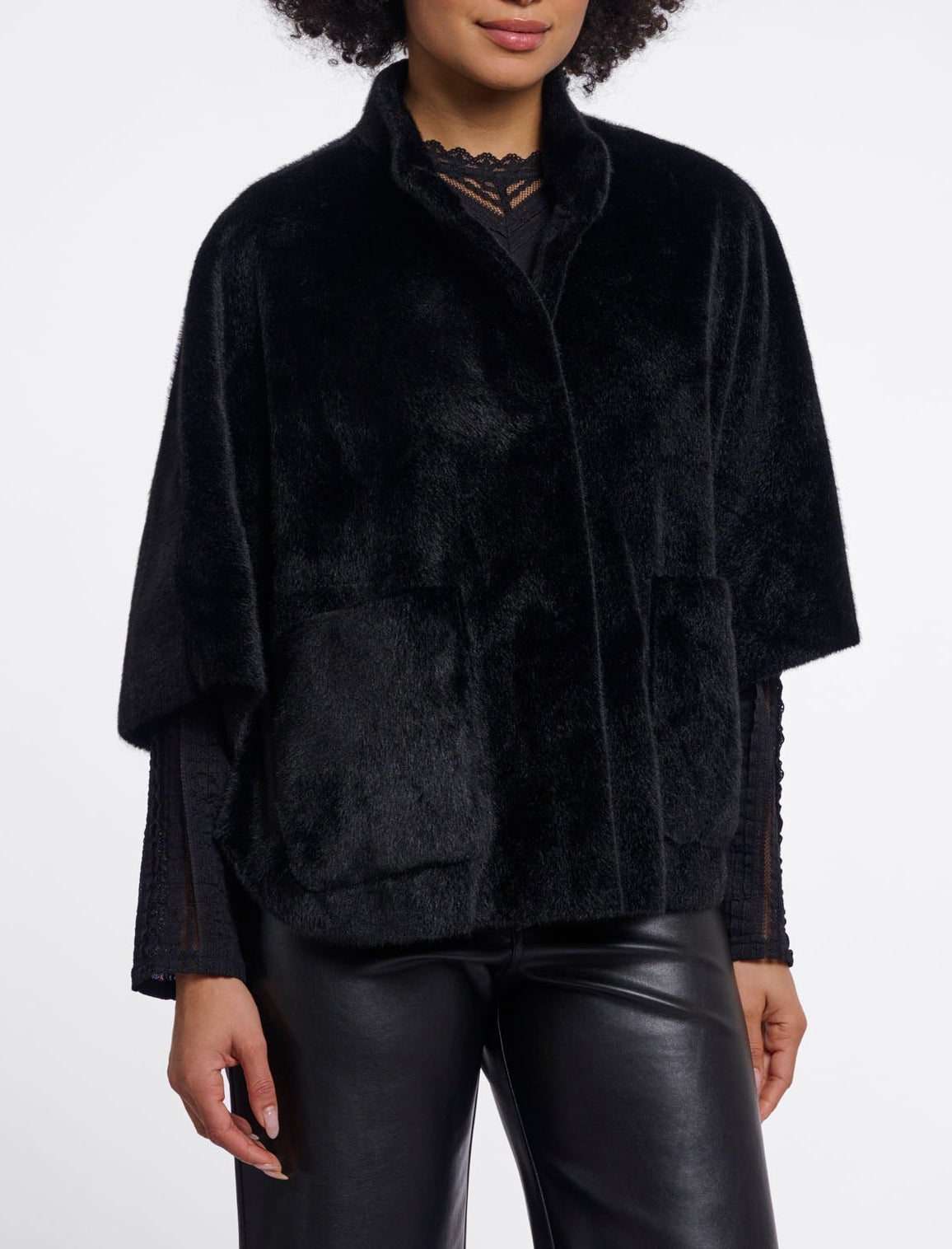 Cappa in pelliccia sintetica Rino&Pelle Dewi.7002611 Donna