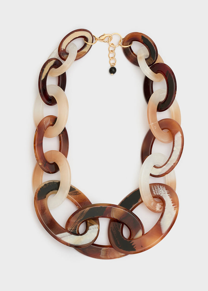 Collana NALI' Big Oval DUCL0060 Marrone Donna