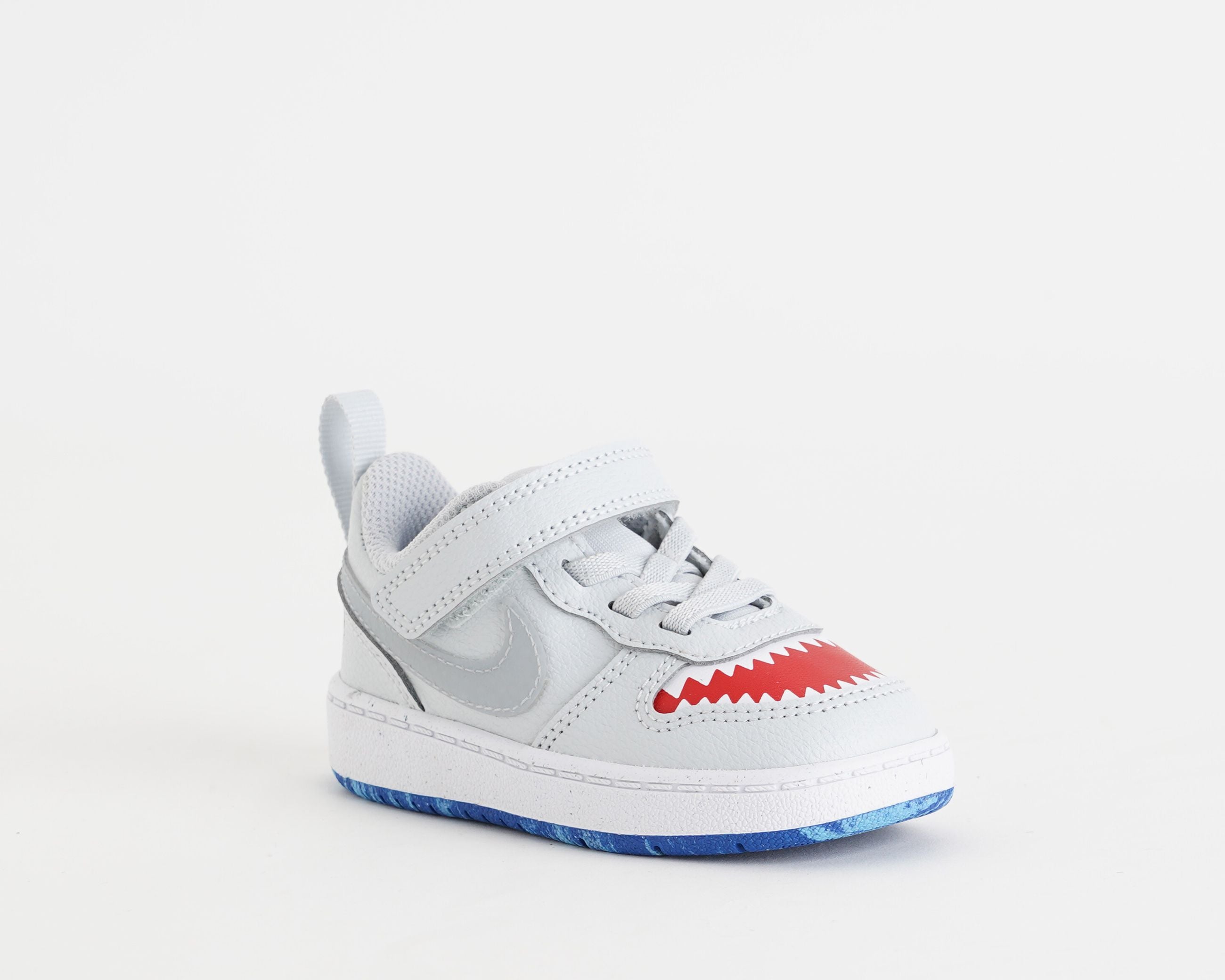 Sneakers Nike Court Boroug Low IO1662-001 Pure Platinum/Wolf Grey-Univ Red-Game Royal-Football Blue