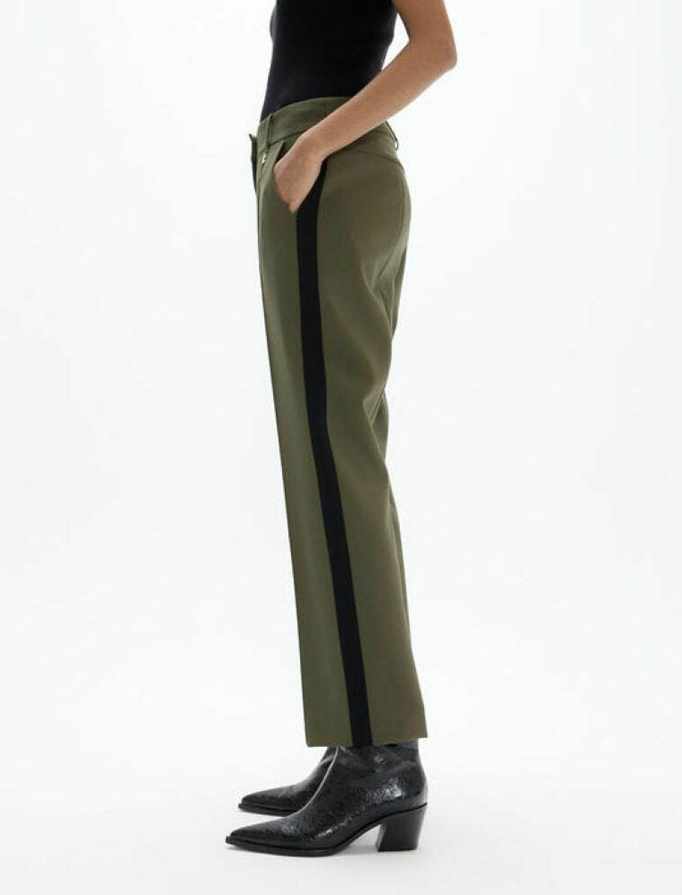 Pantalone a zampa Lola Casademunt LF2614026 Khaki Donna
