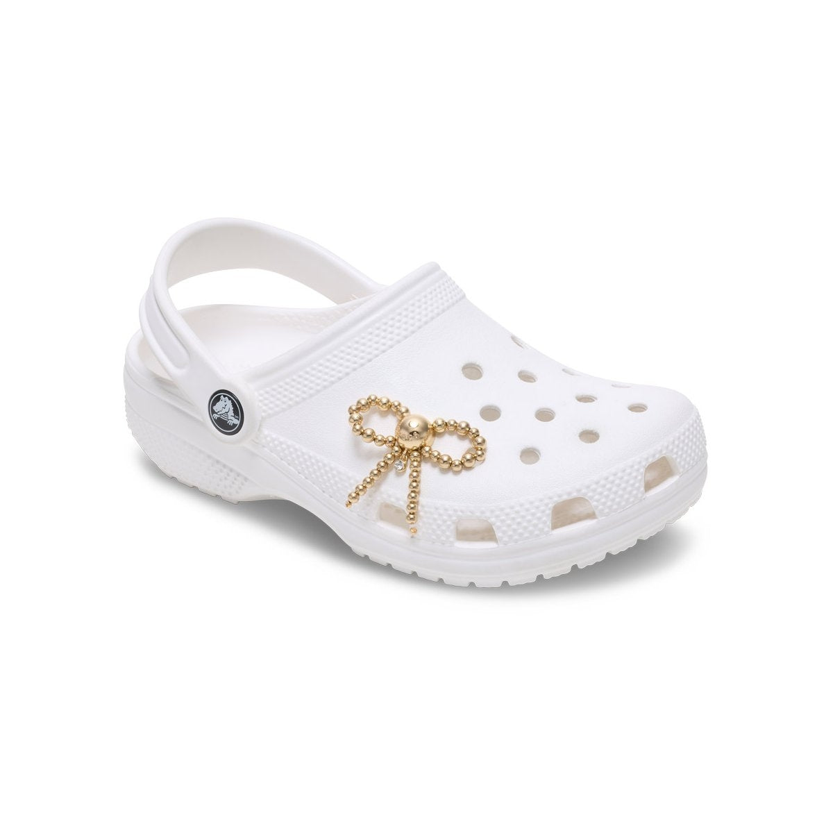 Jibbitz Crocs Gold Beaded Bow CR.5673 JIB oro multicolore - Charm fiocco dorato Jewels & Metals accessori scarpe Crocs unisex