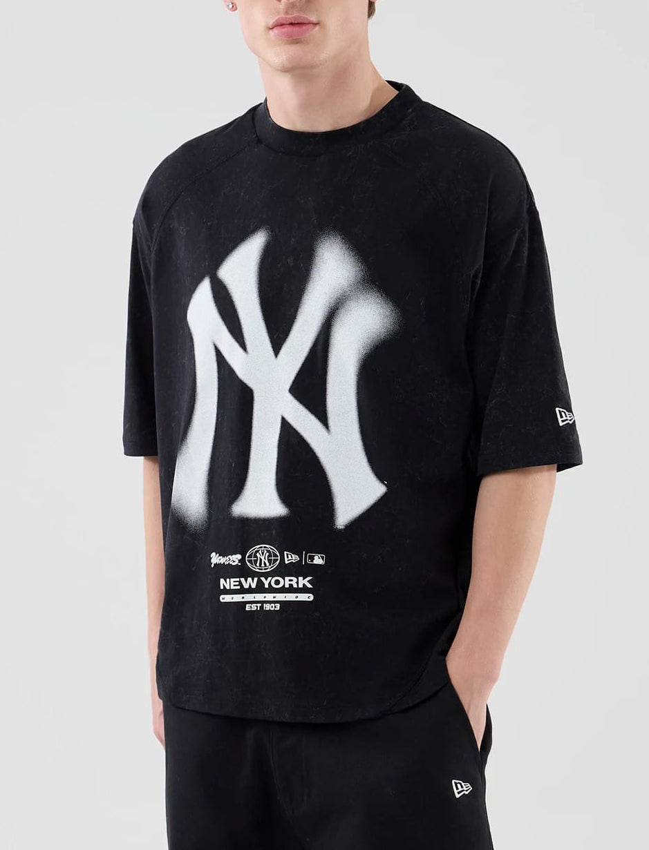 T-Shirt New Era NY Yankees MLB 60897430 Nero Uomo
