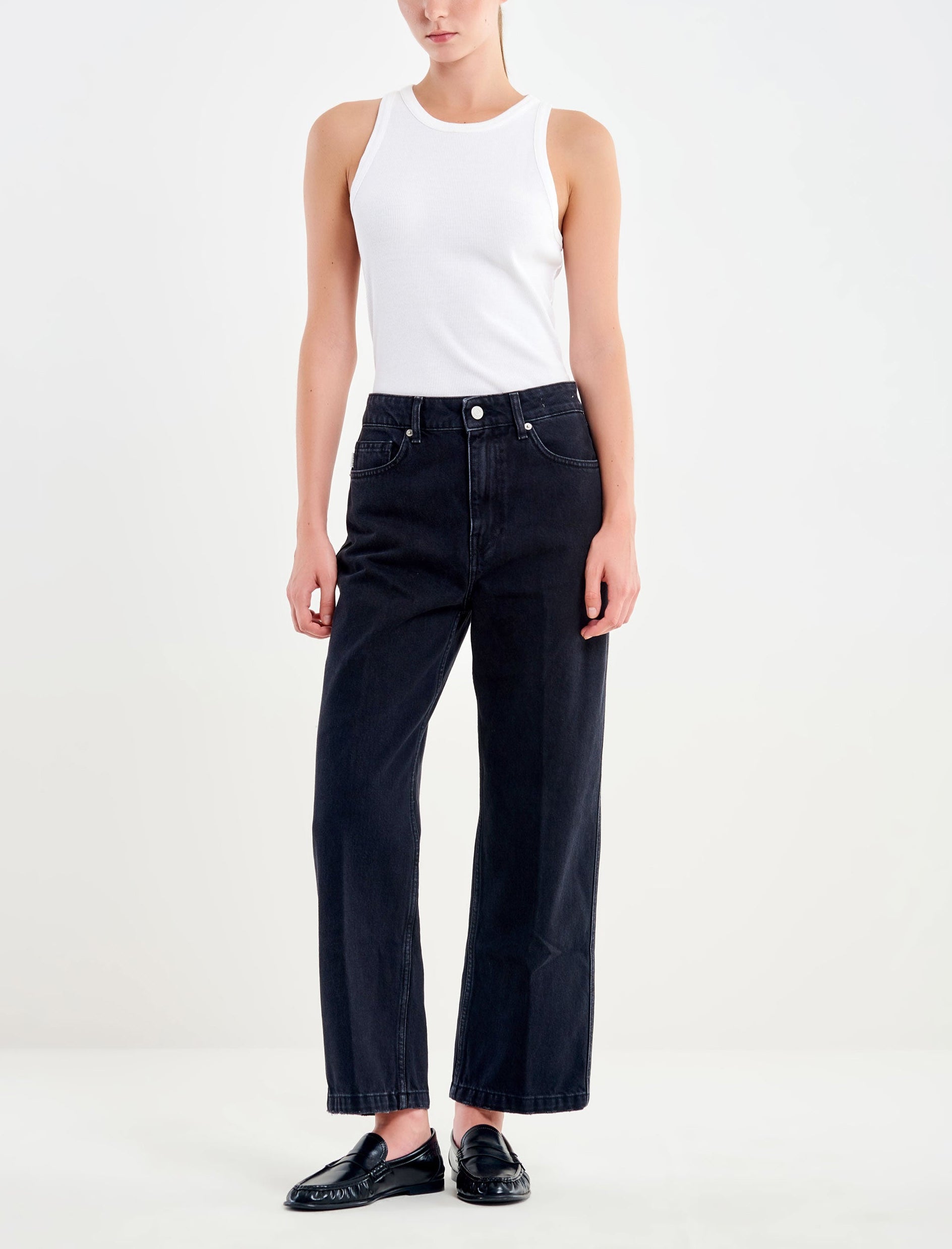 Jeans vita alta Vicolo Icon Kate DAC5017 Nero Donna