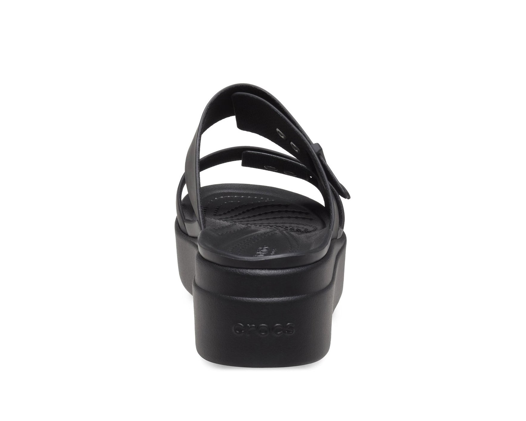 Sandalo Crocs Brooklyn Sandal Low Wedge W CR.207431 colore Nero — CROCS