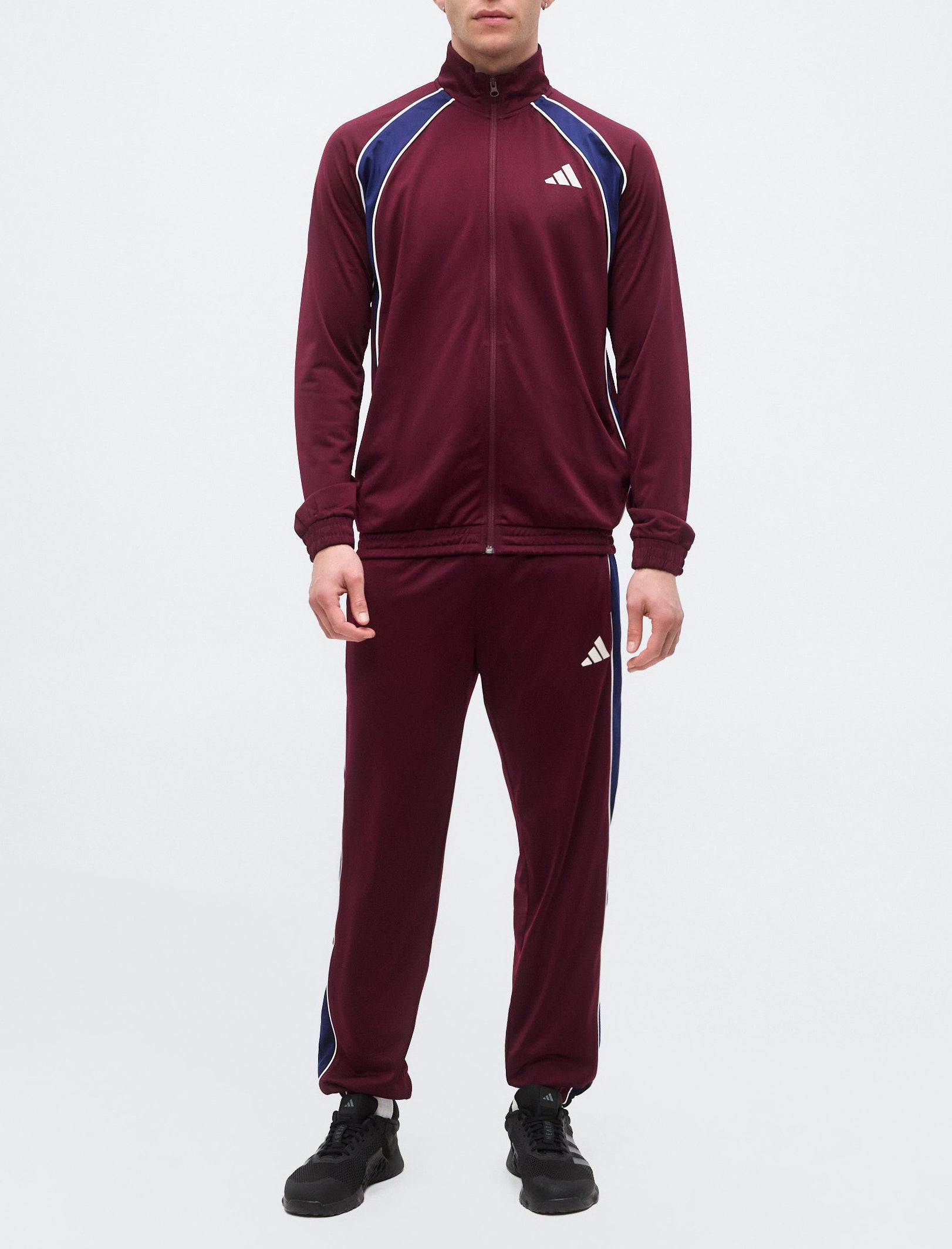 Completo tuta Adidas Colorblock KH2731 Maroon Uomo