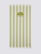 Telo mare Sundek Fouta Jacquard rigato AM321ATC1000 Jello Green