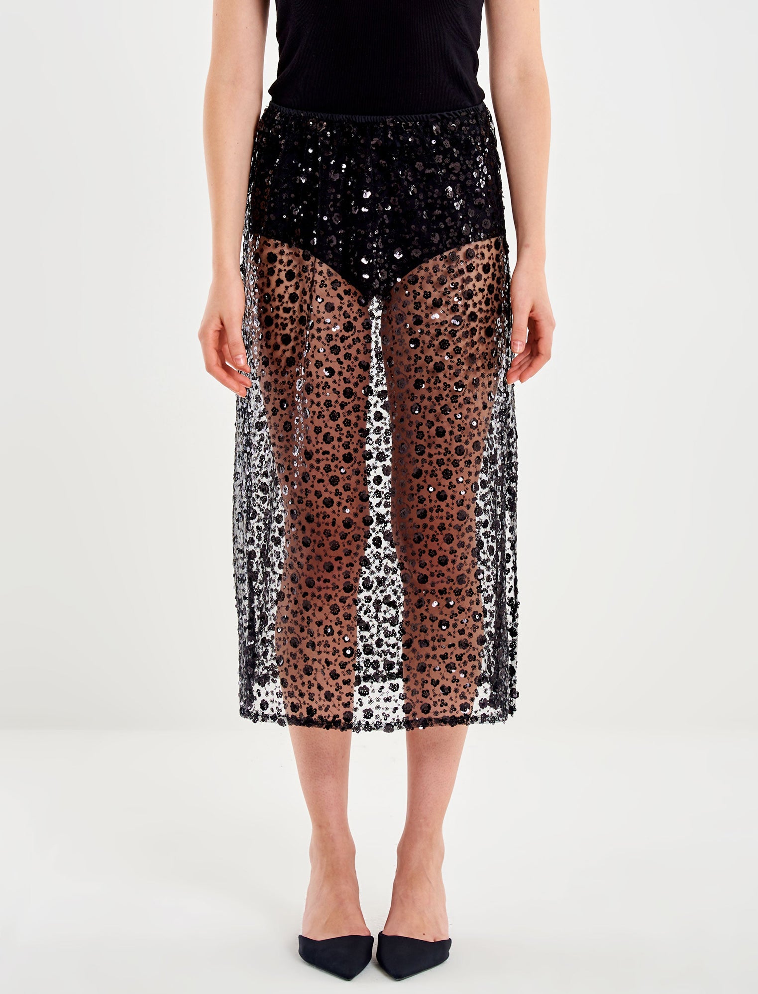 Gonna midi VICOLO TF1149 Nero Donna