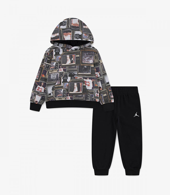 Tuta NIKE JORDAN Jdb Mj Brooklyn Aop Ft 85F239 Bambino