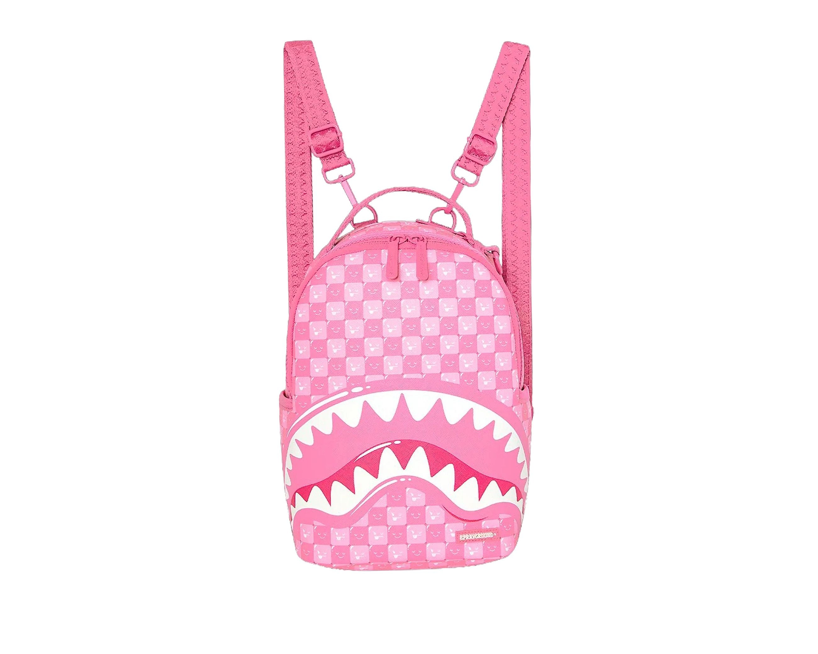 Mini Zaino Sprayground Pink New Check Faces 910B9319NSZ Unisex
