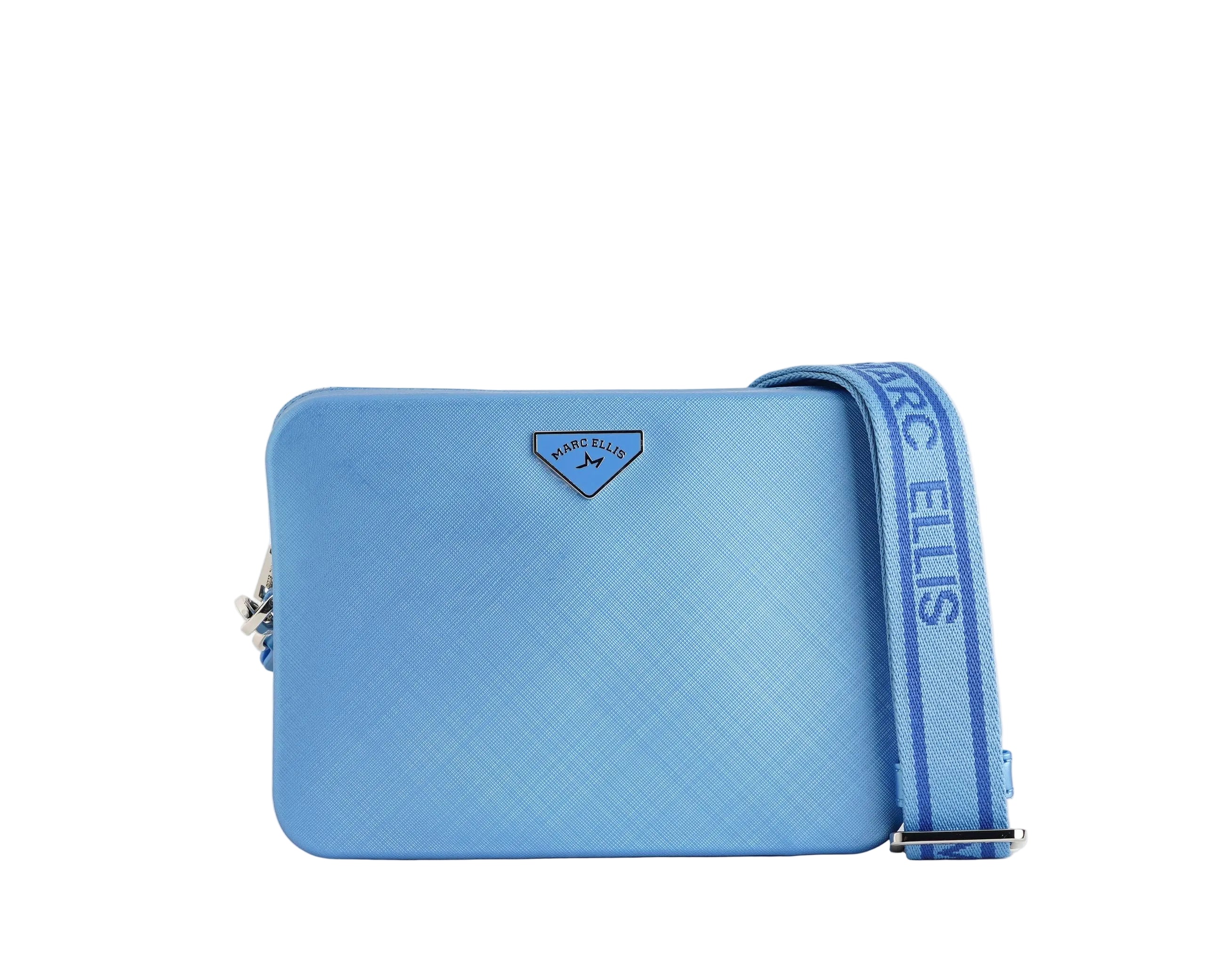 Borsa a tracolla Marc Ellis Flat Flowe Donna Sky Bloom Silver - Vista frontale