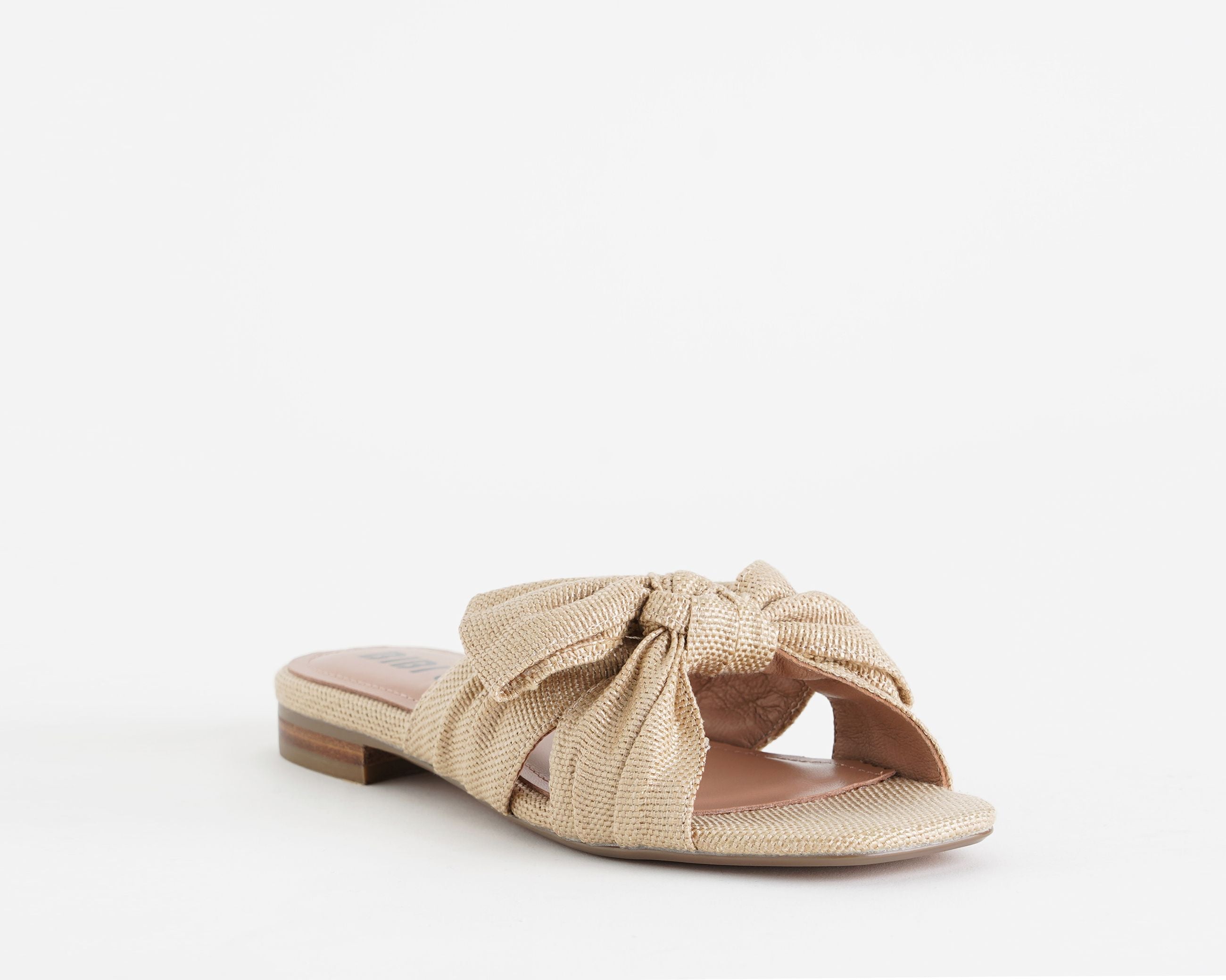 Ciabatta Bibi Lou Karsie 884Z69HG Natural Donna – , tomaia in raffia con nodo, calzata slip-on e suola in gomma
