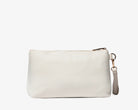 Pouch Sécret Pon-Pon Saint Tropez Pouch Ecru Donna – chiusura zip, gancio polso, H.19xL.30xP.12 cm
