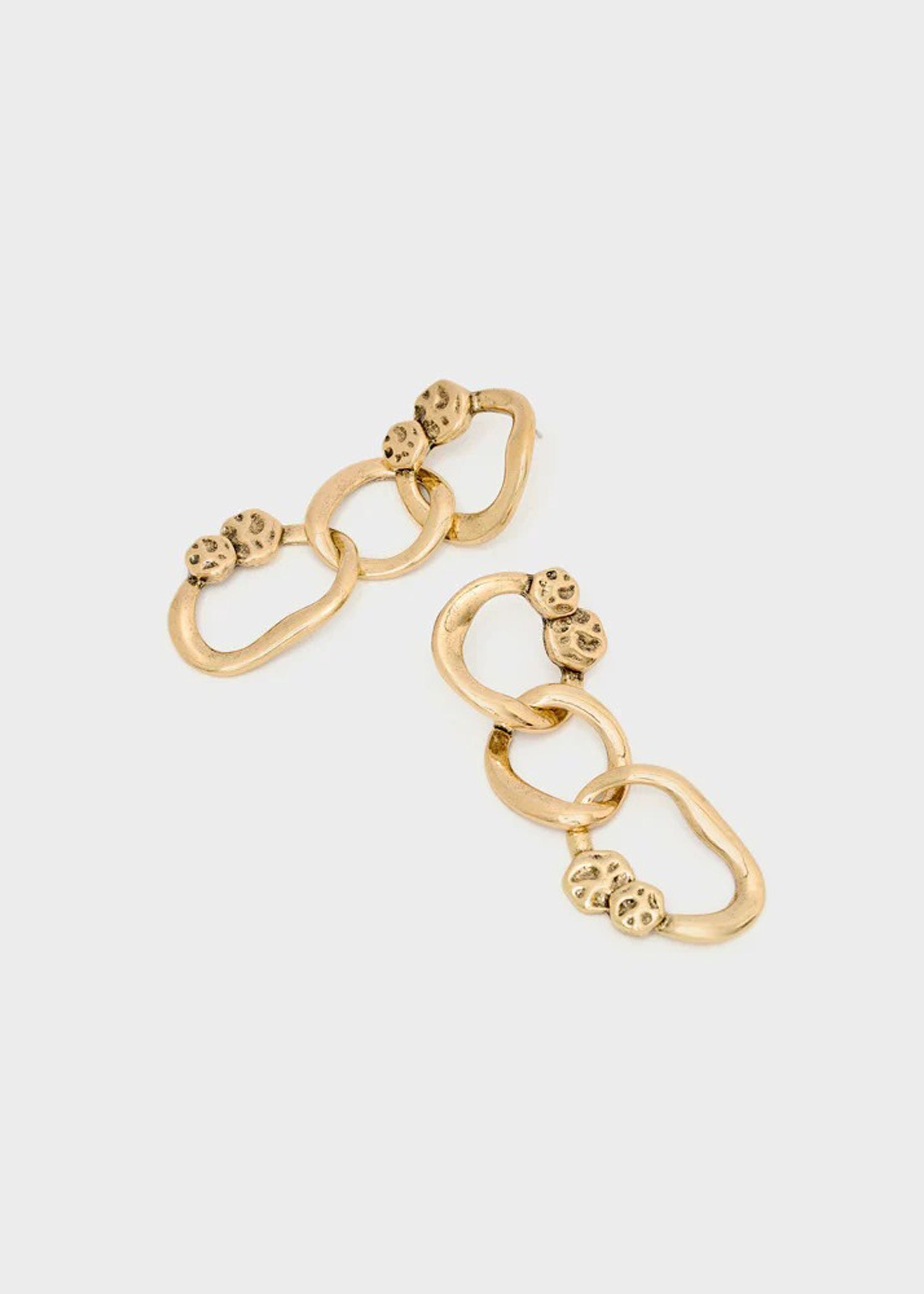 Orecchini Nali' pendenti Catena Chuncky EMOR1875 Oro Donna