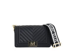 Borsa a spalla Marc Ellis Flat S Donna Black Light Gold - Vista frontale