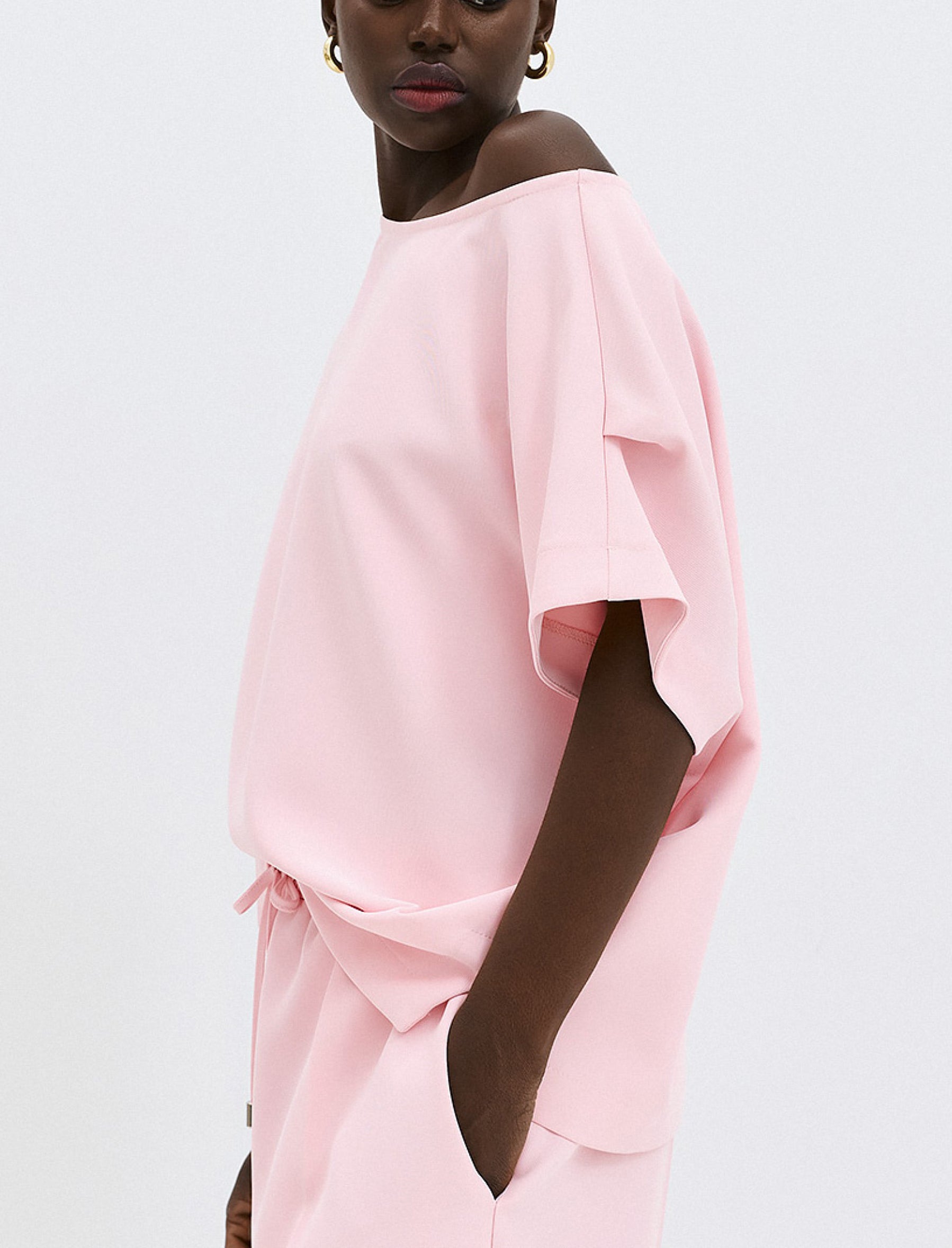 Blusa con pieghe sul retro Access Fashion 63-2601-282 Pink