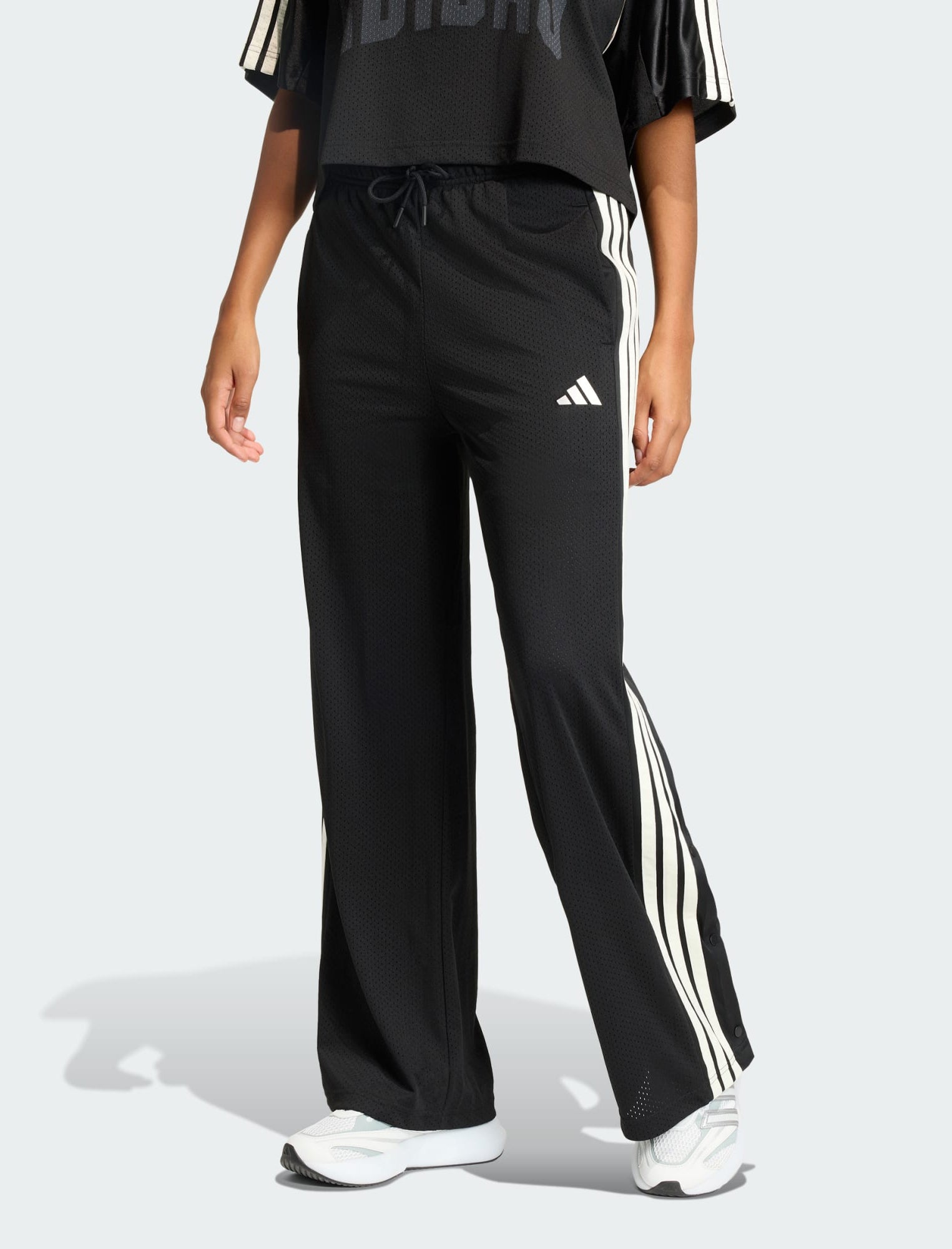 Pantalone Adidas KB9837 Black / Off White / Crystal Linen Donna
