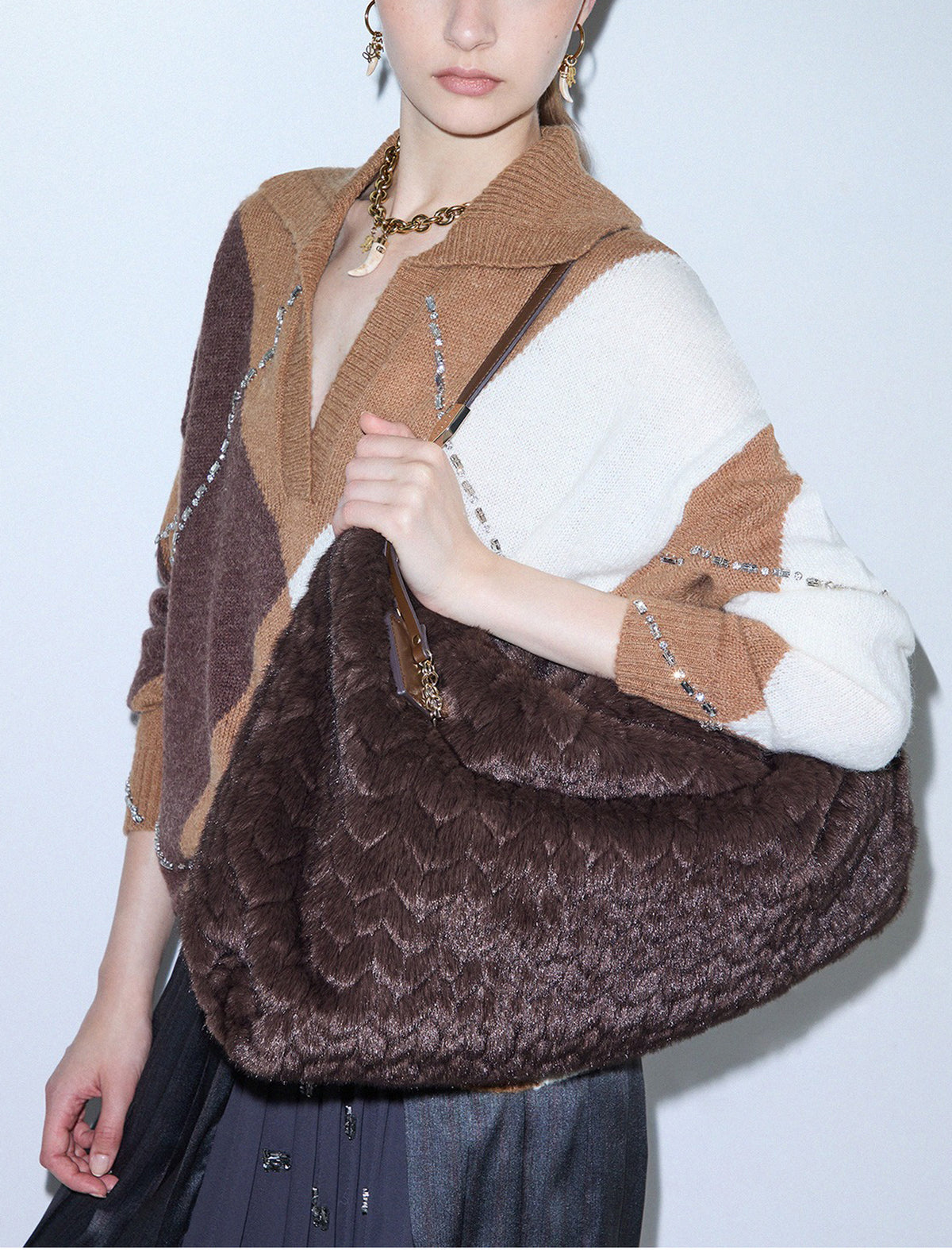 Borsa a spalla Liu Jo AF6194 E1168 Deep Brown