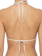 Triangolo stampato con strass Raffaela D'Angelo SS21-RG101 Cuoio