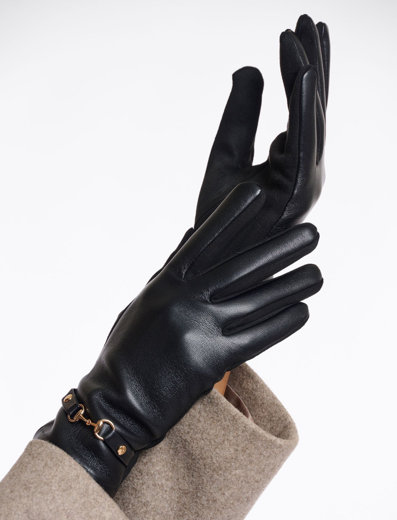 Guanti in similpelle Rino&Pelle Havila.7502611 Black Donna