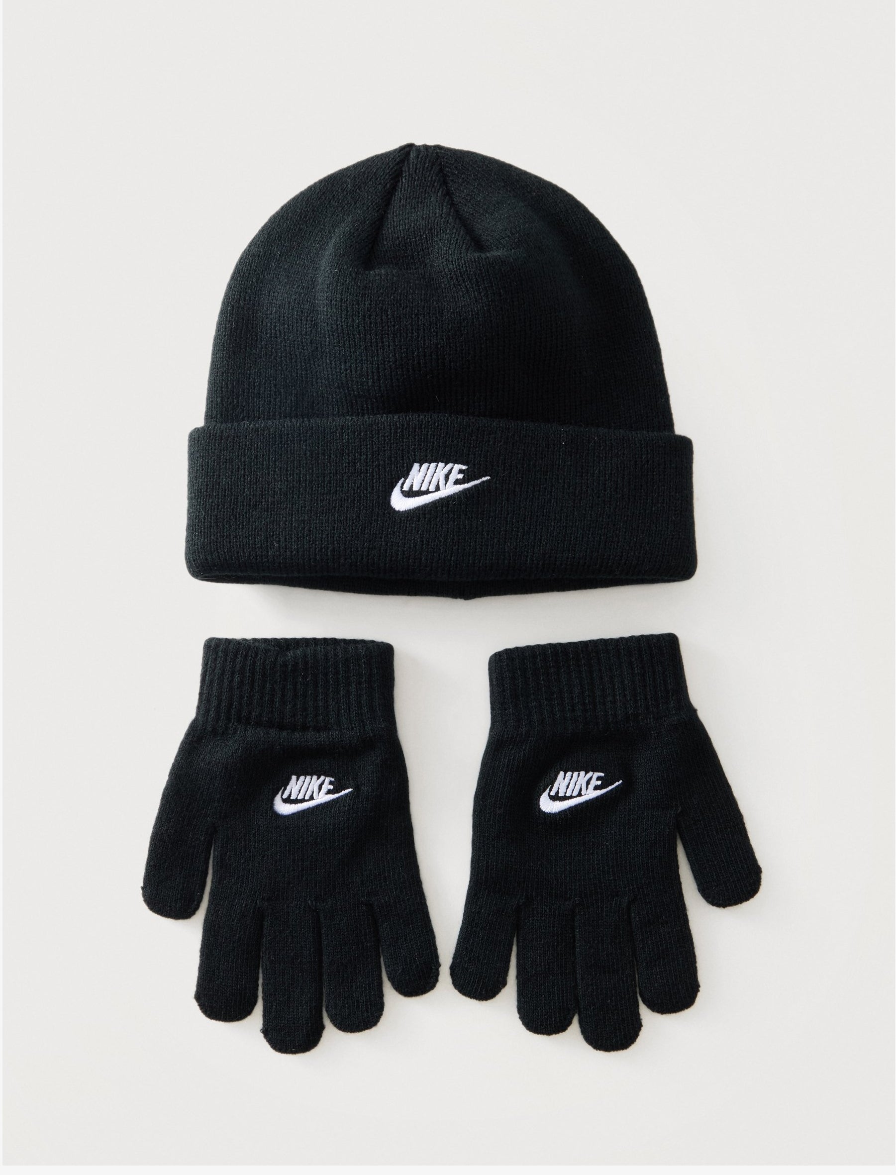 Set Cappello e guanti Nike Club Futura Set 9A2961-023 Black Unisex bambino
