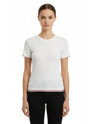 T-Shirt costine Le Streghe P26DL421 Bianco/Rosa