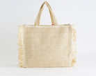 Borsa a mano Marc Ellis Buby S.Claire L Donna – Natural – vista posteriore, retro con patch logata
