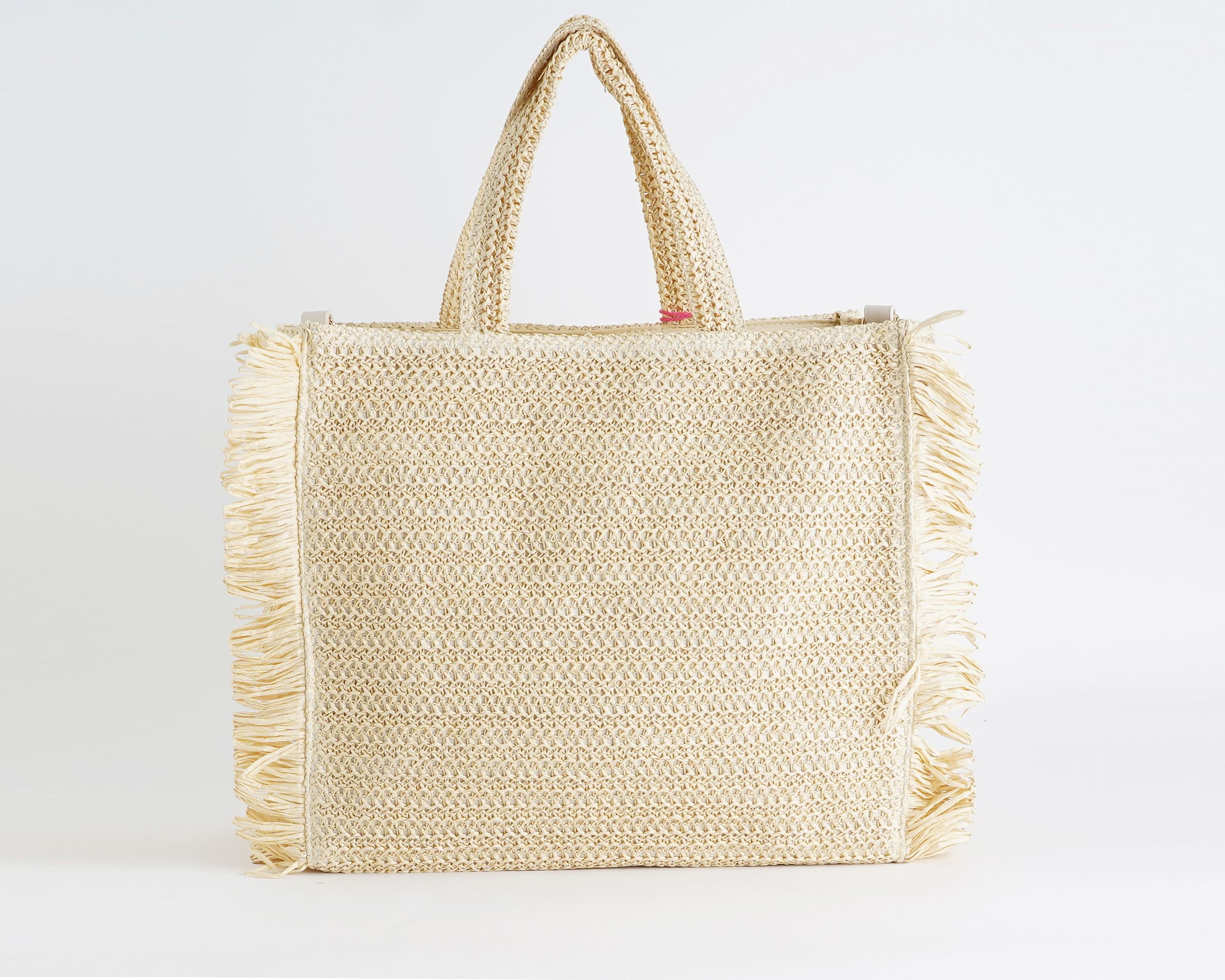 Borsa a mano Marc Ellis Buby S.Claire L Donna – Natural – vista posteriore, retro con patch logata
