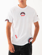 SPRAYGROUND SP846WHT T-Shirt Sharkpatches Uomo Bianco
