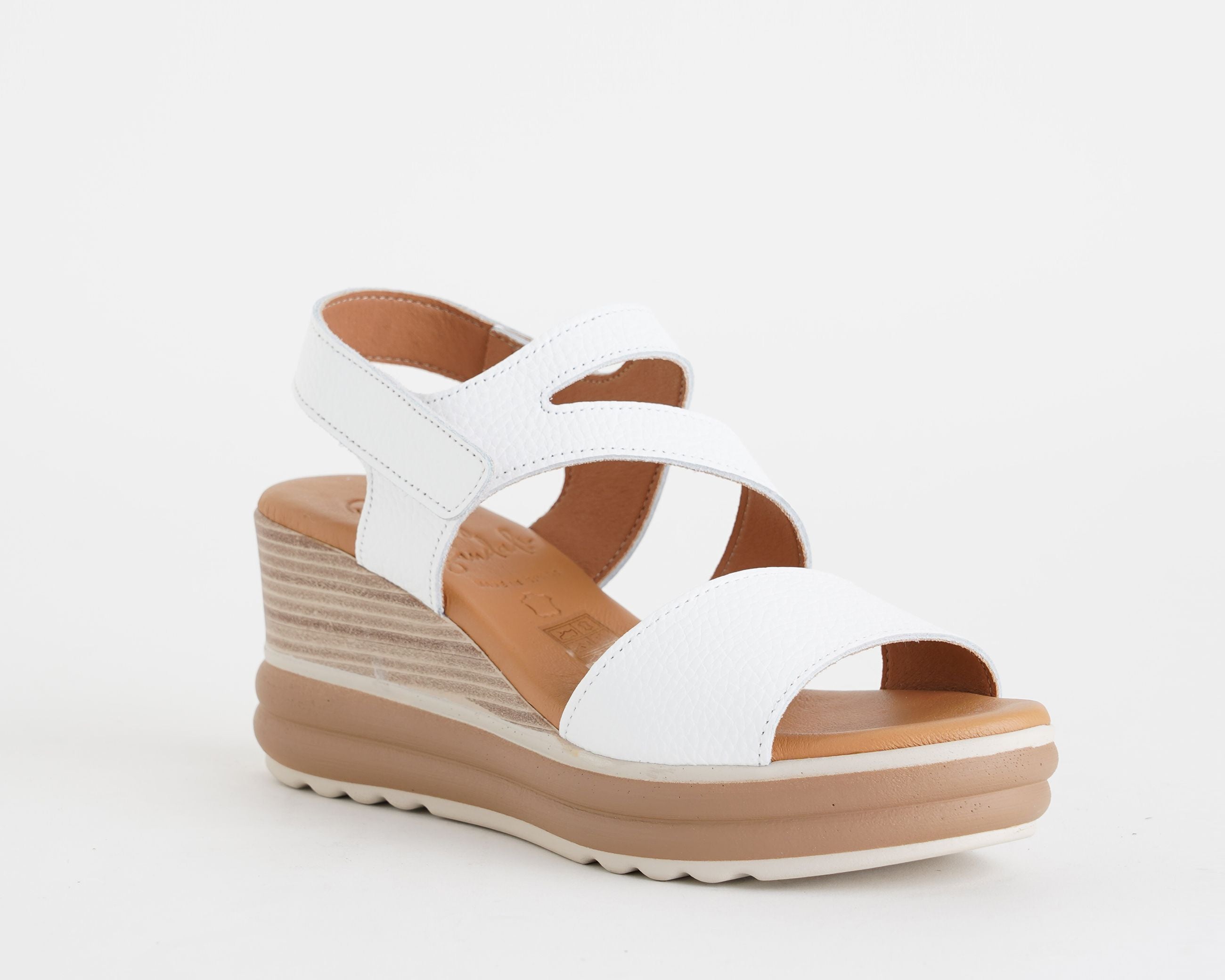 `Sandalo con zeppa Oh My Sandals 5990 Blanco Donna`