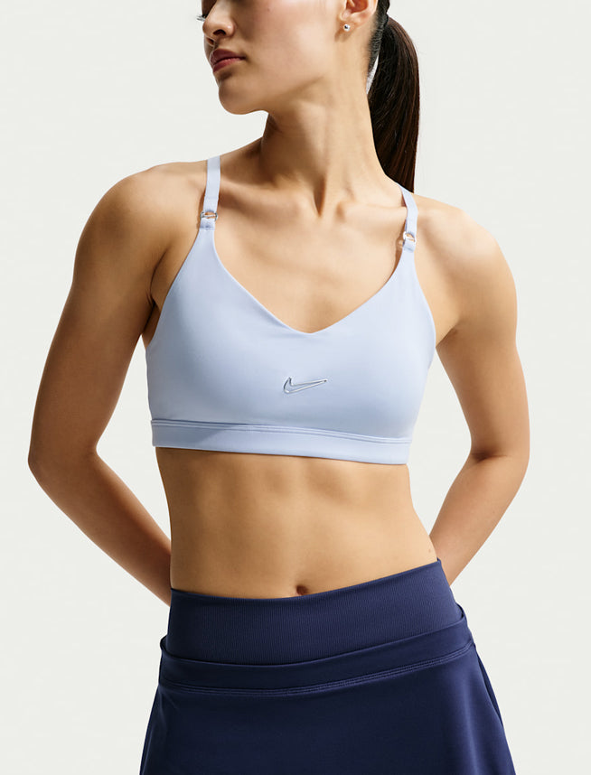Bra regolabile con imbottitura Nike IO1287-407 Hydrogen Blue Donna