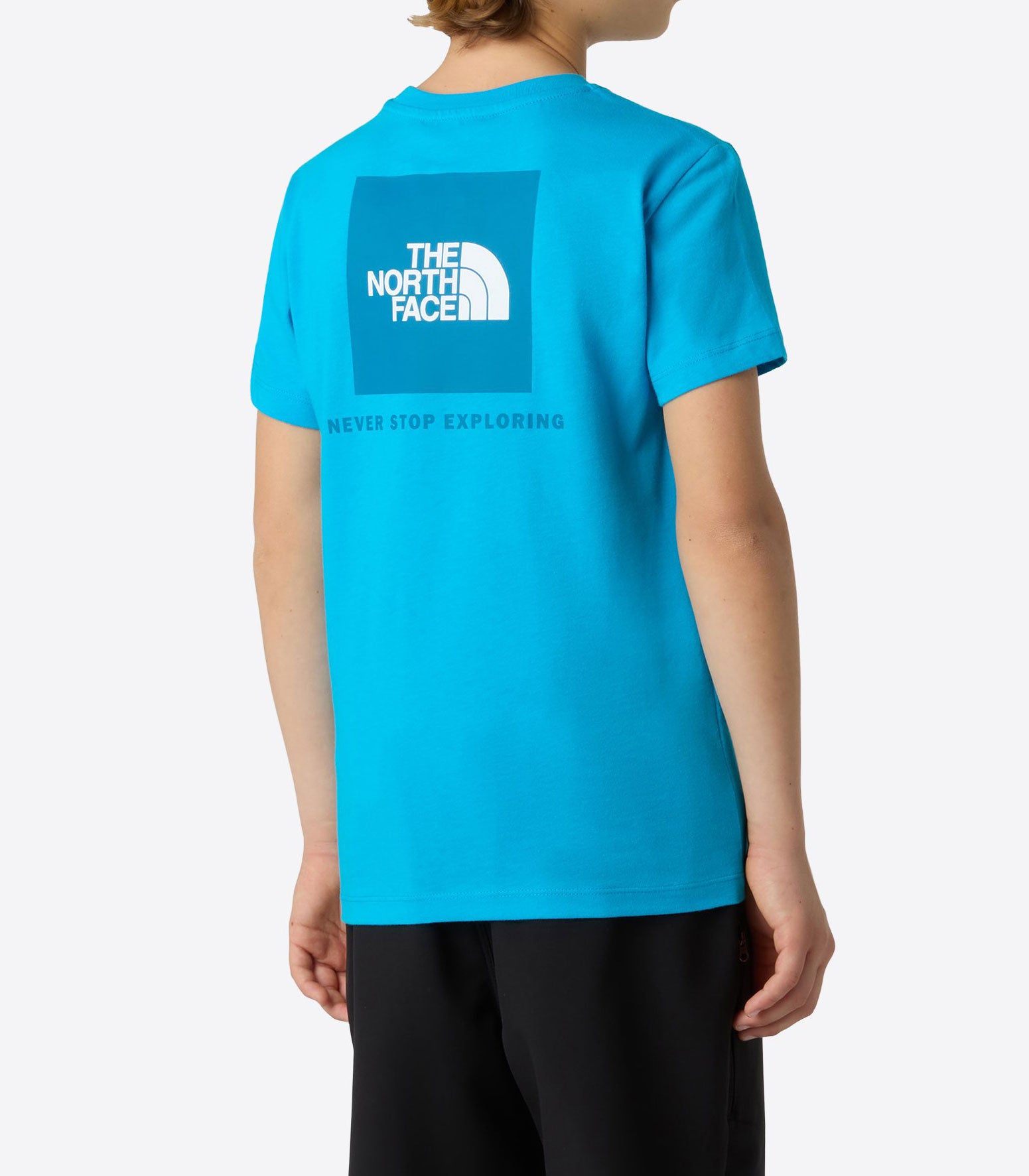 T-Shirt The North Face Box NSE NF0A8EFND7R1 Meridian Blue Unisex bambino