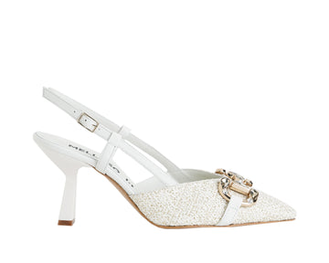 Sandalo alto Donna MELLUSO E1851 pelle Offwhite