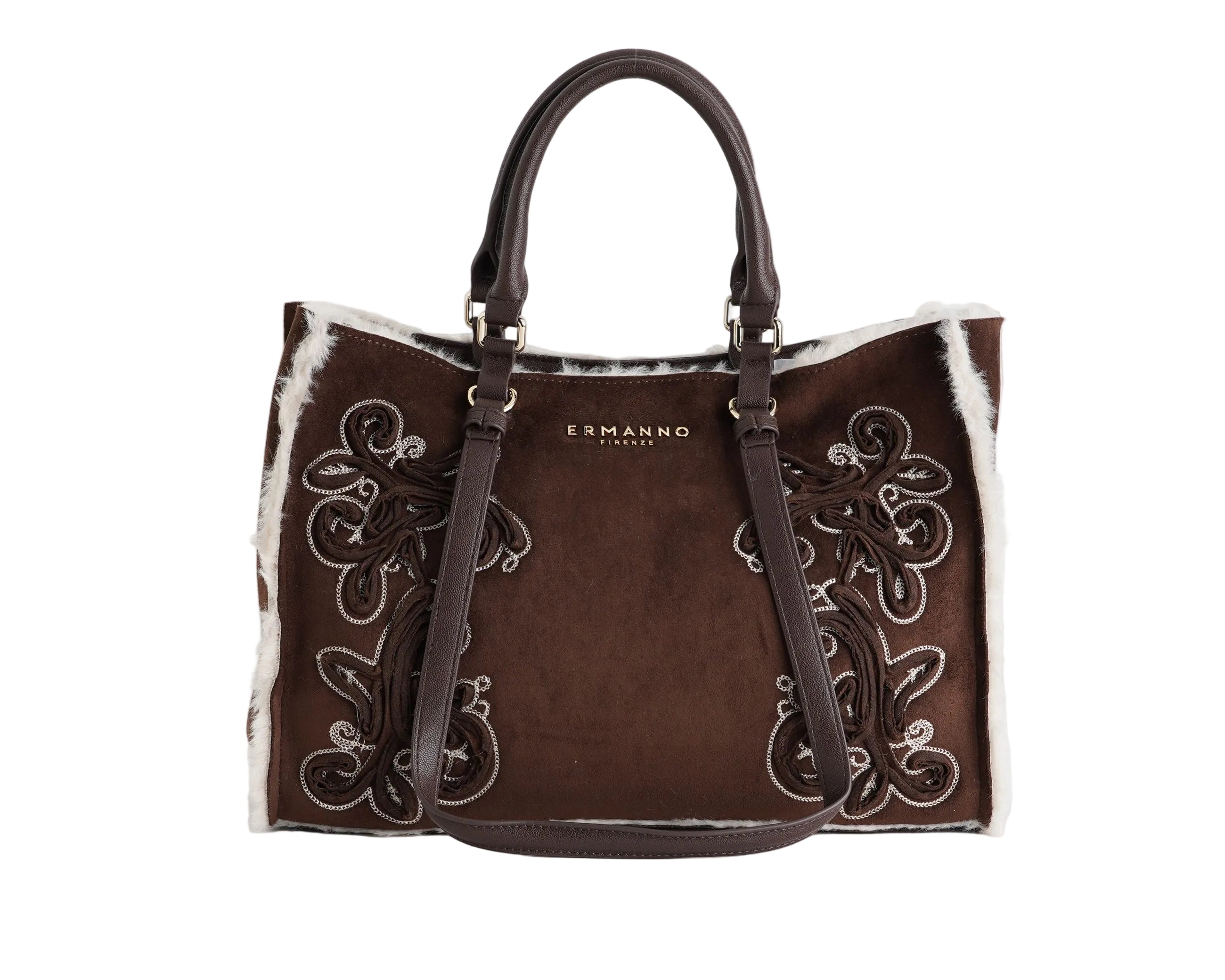 Borsa Tote Small Ermanno Firenze Barbara Shirling 12402298 Dark Brown Donna