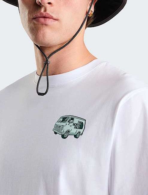 THE NORTH FACE NF0A8GQNFN41 T-Shirt Van Life Relaxed Graphic colore Bianco (TNF White)