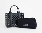 Borsa a mano Marc Ellis Flat Plot Donna Black Light Gold - Pochette interna